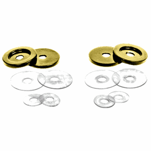 CRL 30WKSB Satin Brass Washers for Back-to-Back Solid Pull Handles
