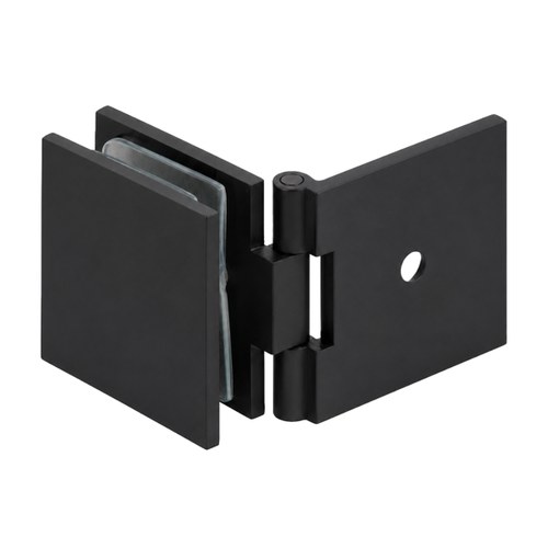 CRL ADJSQ037MBL Matte Black Adjustable Square Wall Mount Glass Clamp