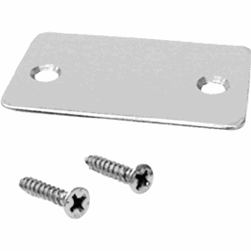 CRL SCECPS Polished Stainless End Cap with Screws for U-Channel