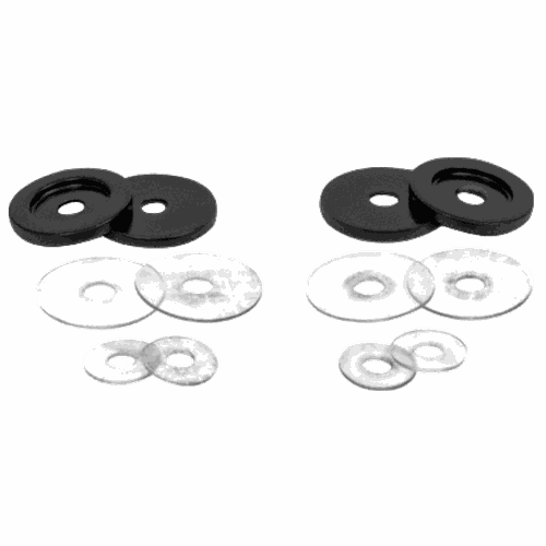 CRL 30WKMBL Matte Black Replacement Washers for Solid Pull Handles