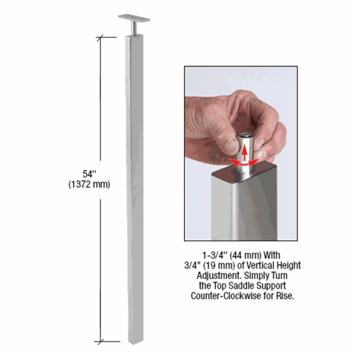 CRL P9BPFBS Brushed Stainless 54