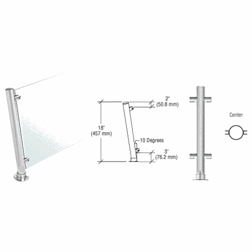 CRL PP46CBS Brushed Stainless 18