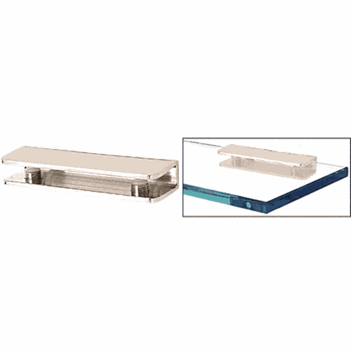 CRL FA11PN Polished Nickel Rectangular Shower Shelf Clamp