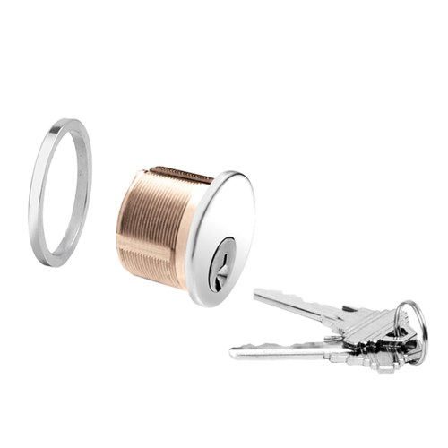 CRL DRA10PS Polished Stainless Mortise Keyed Cylinder