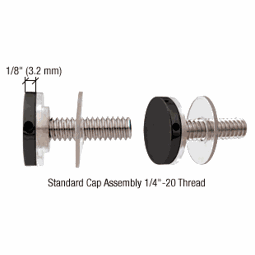 CRL CAP34MBL Matte Black 3/4