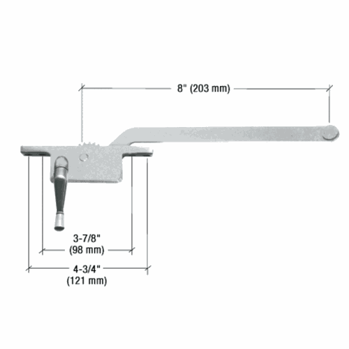 CRL 5258LHAL Aluminum 8