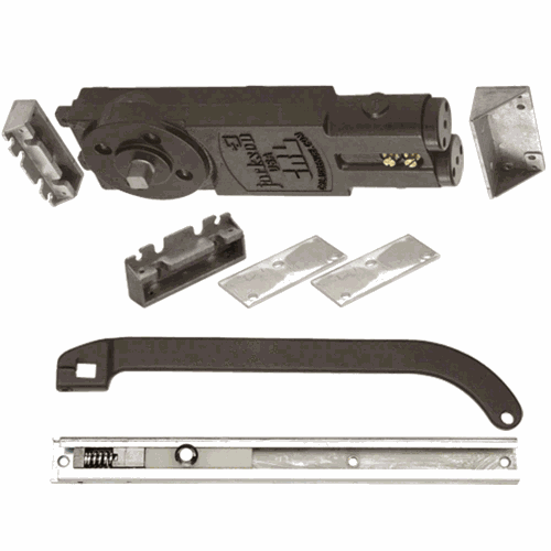 CRL 21201P31301 Jackson Dark Bronze Concealed Closer with Offset Slide-Arm Hardware