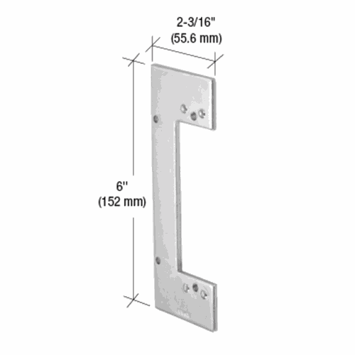 CRL 487RBP2 487 OfficeFront Lockset Strike Backing Plate