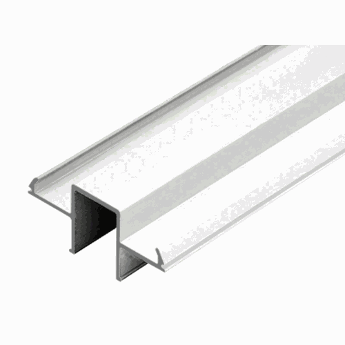 CRL WDFGLSW Sky White Wood Top Cap Infill Glass Channel, 241