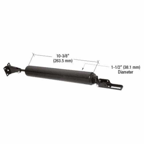 CRL K5109 Black Heavy-Duty Storm Door Pneumatic Closer