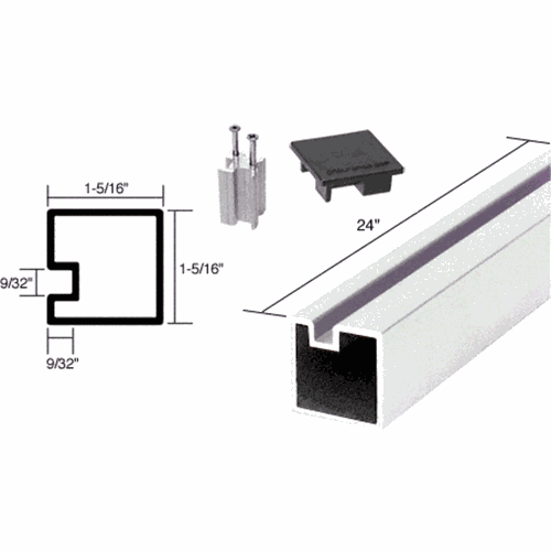 CRL 6408524 Buffed Brite Anodized 24