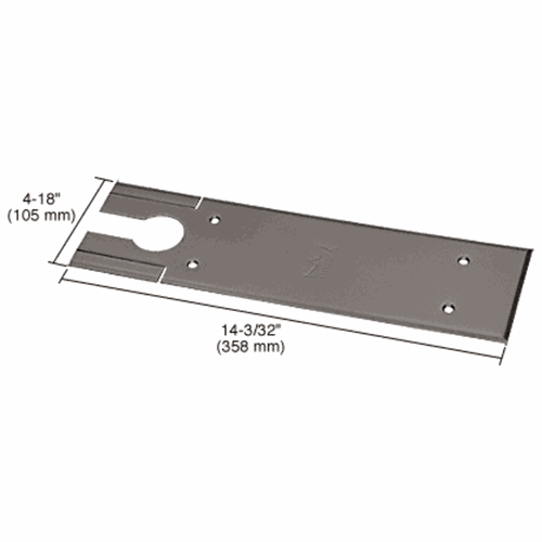 CRL BTS7410CPDU Dormakaba BTS80 Dark Bronze Cover Plate