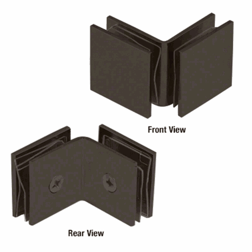 CRL SGC0F900RB Oil Rubbed Bronze 90 Square Glass Clamp