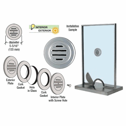 CRL 834A Satin Anodized Aluminum 5-5/16