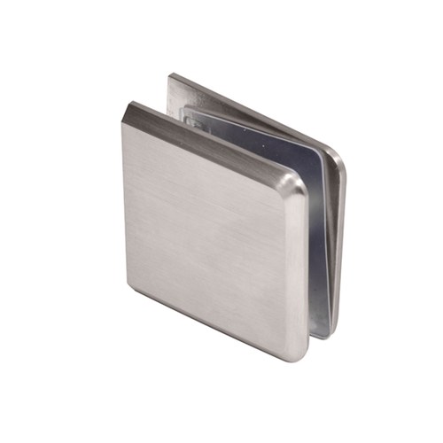 CRL BCU4BN Brushed Nickel Heavy-Duty Beveled Glass Clamp Wall Mount