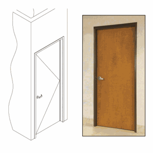 CRL 487F3822R Bronze Anodized Office Partition RH 3' x 8' Single Door Frame