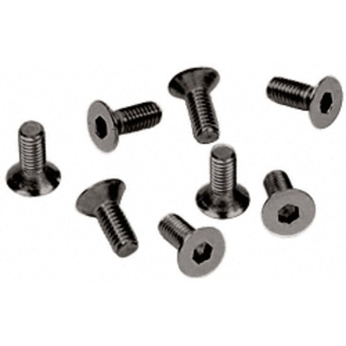 CRL A612GM Gun Metal 6mm x 12mm Flat Allen Head Cover Plate Screws