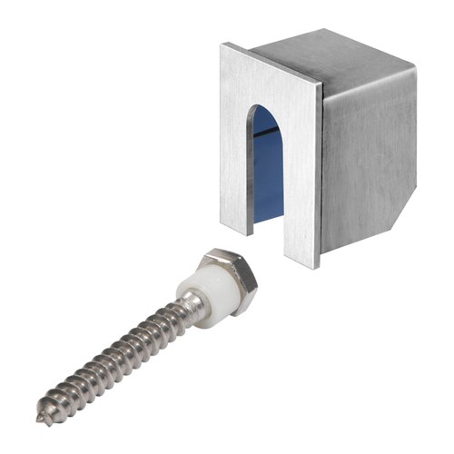CRL GRLC10SECBS Brushed Stainless Stabilizing End Cap for 11 Gauge Railings