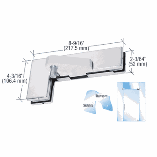 CRL 0PF40RPS Polished Stainless Right Offset Transom Patch Fitting