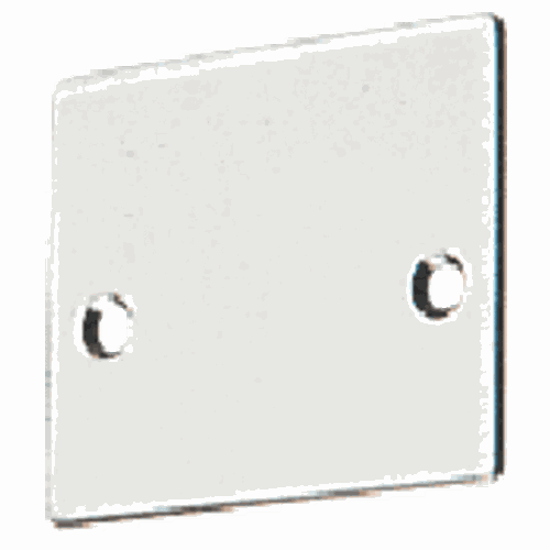 CRL NHECSA Satin Anodized End Cap with Screws for NH2 Wide U-Channel