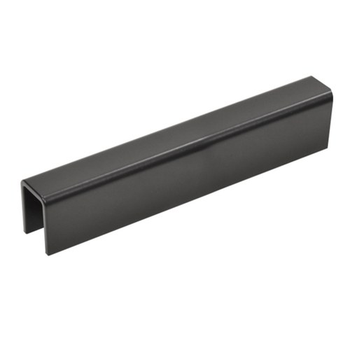 CRL GRL10MBL Matte Black 11 Gauge Cap Rail for 1/2