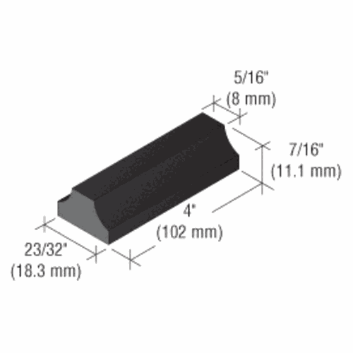 CRL SB513 U.S. Aluminum Setting Blocks for 1/4