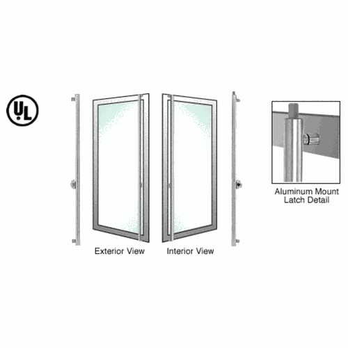 CRL DB130F4A1BS Blumcraft Brushed Stainless Left Hand Reverse Deadbolt Handle with Thumbturn