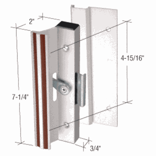 CRL C1005 Aluminum Clamp Surface Mount Handle, 4-15/16