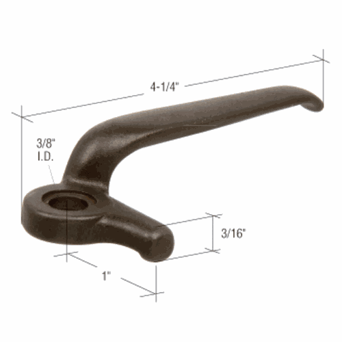 CRL H3652 Right-Hand Casement Window Locking Handle for Fenestra, 1