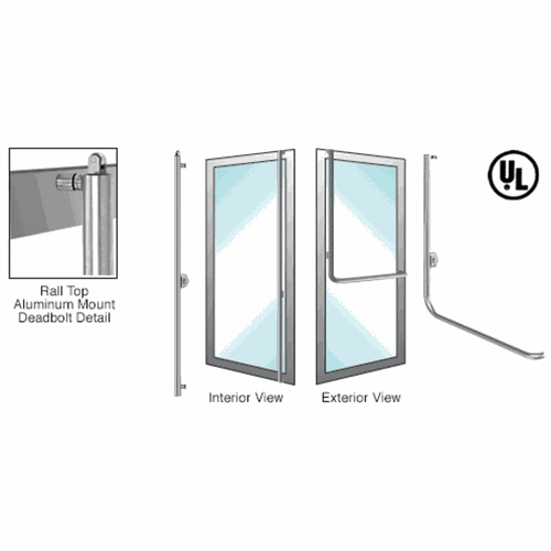 CRL DB130D3AKBS Blumcraft Brushed Stainless Right-Hand Reverse Deadbolt Handle for Doors