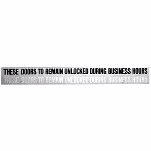 CRL 149B0 Double Door Business Header Sign