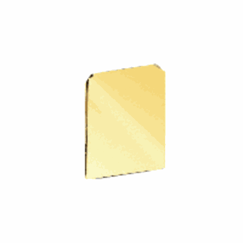 CRL WU3ECPB Polished Brass End Cap for WU3 Wet/Dry U-Channel