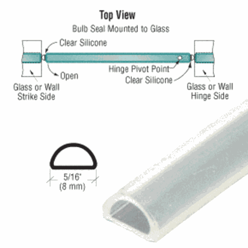 CRL S1LB Translucent Silicone Bulb Seal