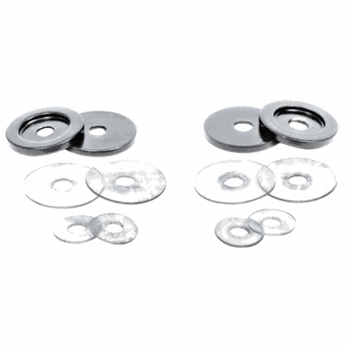 CRL 30WKCH Polished Chrome Washers for Back-to-Back Solid Pull Handles