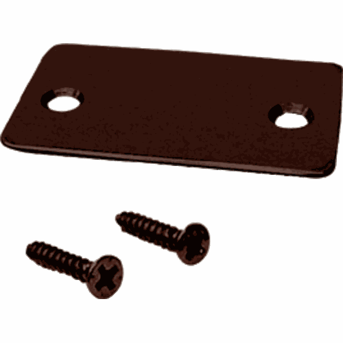 CRL SCECDU Black Bronze Anodized End Cap with Screws for U-Channel