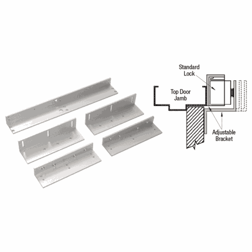 CRL SDCTJ2 SDC Anodized Aluminum Top Jamb Bracket for Double Magnetic Lock SDC1512