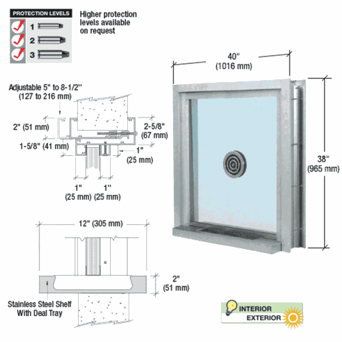 CRL C0EW3636A Satin Anodized 40