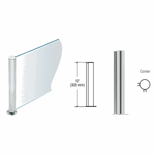 CRL PP08LBS Brushed Stainless 12