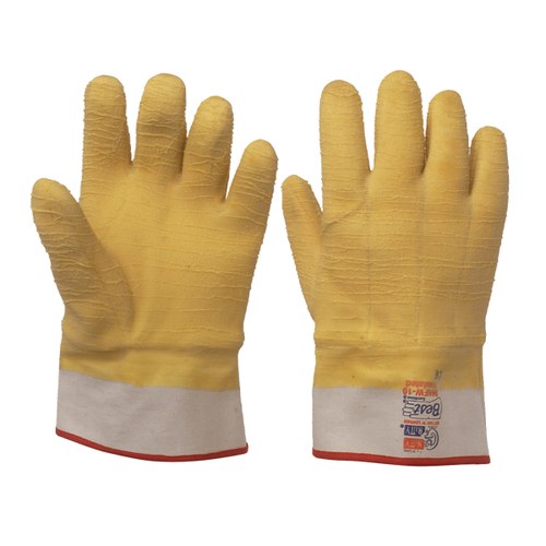 CRL 96NFW Insulated Cuff Wrinkle Finish Natural Rubber Palm Gloves