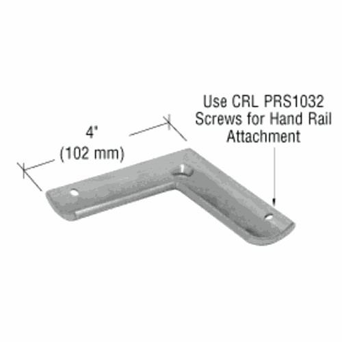 CRL PRS9BS Brushed Stainless 90 Radius Replacement Saddle - P-Series