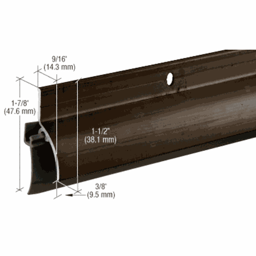 CRL DB037DV36 Dark Bronze Anodized Door Sweep with Rain Drip for 36