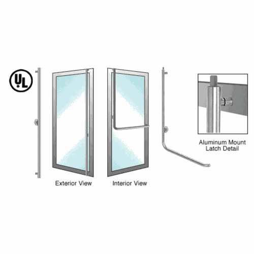 CRL DB100F4AKBS Blumcraft Brushed Stainless Left Hand Reverse Deadbolt Handle for Aluminum Door