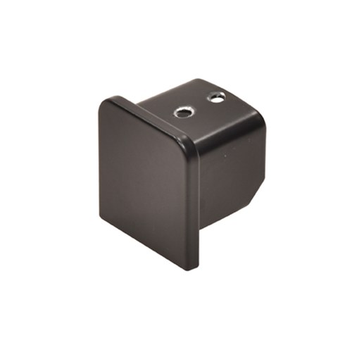 CRL L10ECMBL Matte Black L10 End Cap for 21.52mm U-Channel Railing