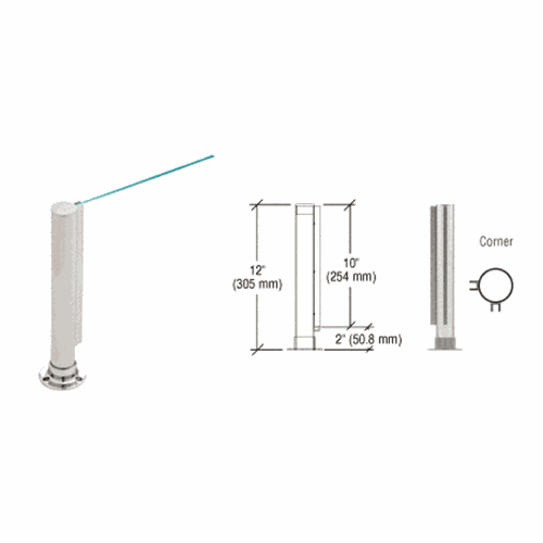 CRL PP01LBS Brushed Stainless 12