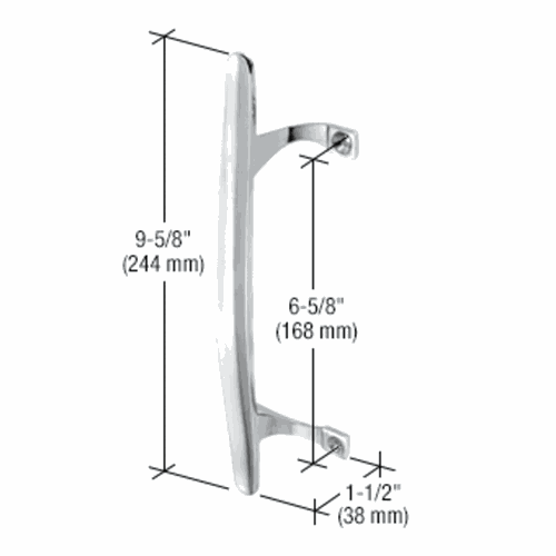 CRL C1067 Chrome Inside Pull, 6-5/8