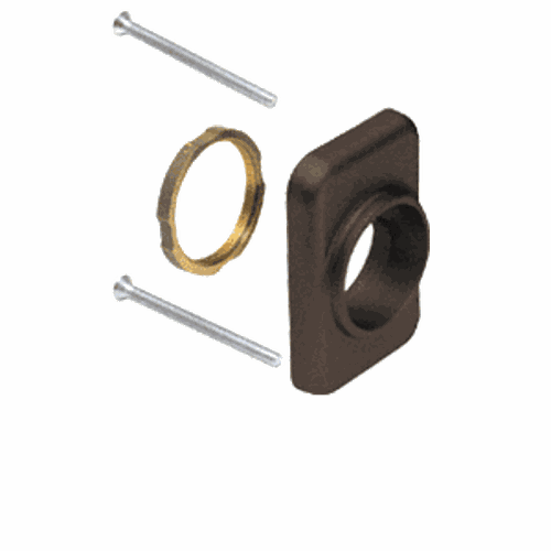 CRL DL913DU Dark Bronze Mortise Cylinder Mounting Pad