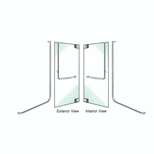 CRL DH100D5GBS Blumcraft Brushed Stainless Right-Hand Swing-In Glass Mount 