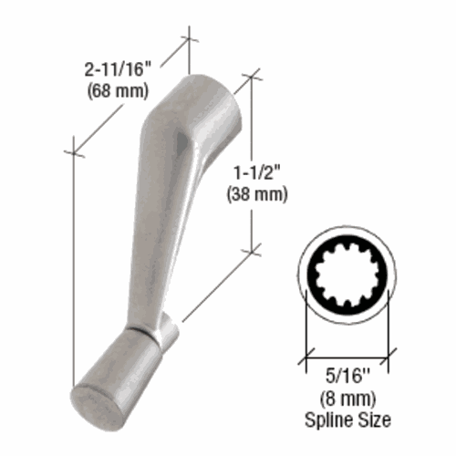 CRL H3531 Aluminum Window Operator Handle, 5/16
