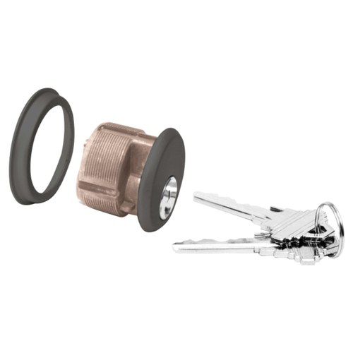 CRL DL2170SCKDDU Bronze Mortise Cylinder, Schlage 'C' Keyway, Keyed Randomly