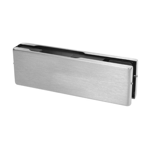 CRL EUR201BS Brushed Stainless EUR Series Patch Fitting - Top/Bottom, No Insert